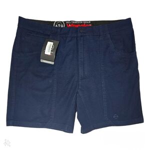 Wrangler All Terrain Gear Porkchop Utility Shorts Dark Blue Mens 42